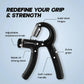 AuraFit Adjustable Hand Gripper 5–60KG | Grip Strength Trainer